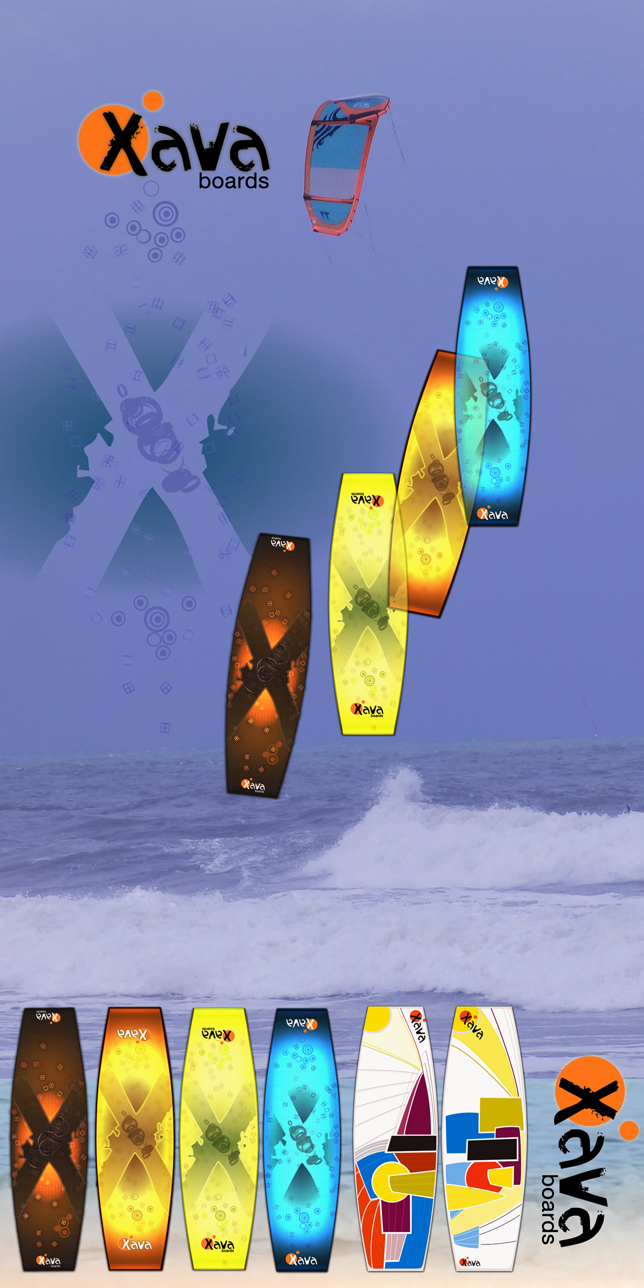 Image of Xava Boards | 3d, Printed works, 3d Modeling, Design